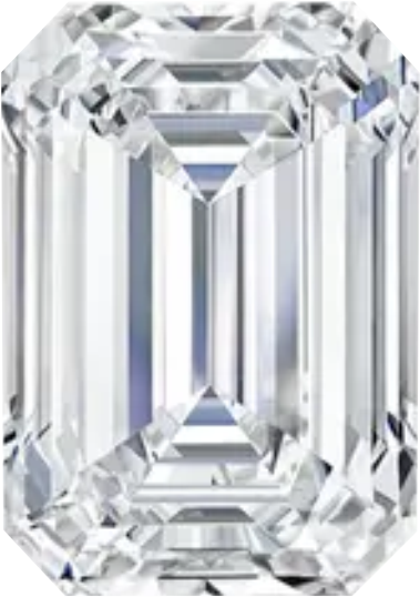 Emerald cut diamond