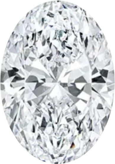 Oval cut diamond